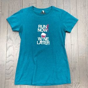 Gone For a Run Run Now Wine Later Running T Shirt